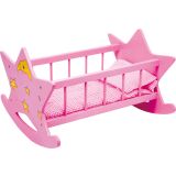 Cuna rosa de madera para muñecas Estrellita - imagen 13