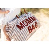 Bolsa de Maternidad Mommy Bag® - Rayas Nude/Terracota de Childhome - imagen 4