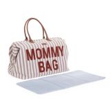 Bolsa de Maternidad Mommy Bag® - Rayas Nude/Terracota de Childhome - imagen 25