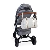 Bolso Maternal Mommy Club Signature con Correas de Lona - Blanco Roto - imagen 16
