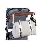 Bolso Maternal Mommy Club Signature con Correas de Lona - Blanco Roto - imagen 19
