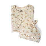 Set Bebé Orgánico Recién Nacido con Gorro – Algodón GOTS Suave 0-3 Meses | Clair de Lune