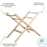 detalle de patas plegables