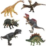 Dinosaurios, FIguras móviles , 6 piezas - Cretaceous