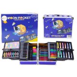 Set de Arte en Maletín Plegable Espacial | 133 Elementos Creativos para Niños - imagen 2