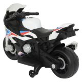Moto Eléctrica para Niños BMW S1000RR 12V Color Blanco – Motor de 45W, Luces Frontales y Panel de Música - imagen 4