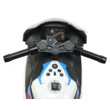 Moto Eléctrica para Niños BMW S1000RR 12V Color Blanco – Motor de 45W, Luces Frontales y Panel de Música - imagen 6
