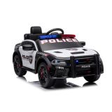 Coche Eléctrico para Niños Dodge Charger de Policía Blanco y Negro con Control Remoto y Luces - imagen 4
