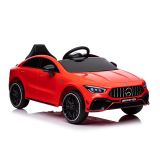 Coche Eléctrico Infantil Mercedes CLA 45s AMG 4x4 Rojo con Control Remoto y Asiento de Ecocuero
