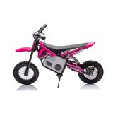 Moto Cross Eléctrica para Niños A9901 en Color Rosa - Motor de 350W y Suspensión Hidráulica - imagen 3