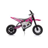 Moto Cross Eléctrica para Niños A9901 en Color Rosa - Motor de 350W y Suspensión Hidráulica - imagen 5