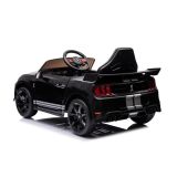 Coche Eléctrico para Niños Ford Mustang GT500 Shelby Negro con Control Remoto y Asientos de Ecopiel - imagen 3