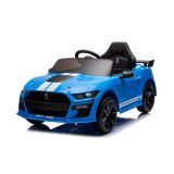 Coche Eléctrico para Niños Ford Mustang GT500 Shelby Azul con Control Remoto y Asientos de Ecopiel