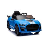 Coche Eléctrico para Niños Ford Mustang GT500 Shelby Azul con Control Remoto y Asientos de Ecopiel - imagen 5