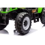Tractor Eléctrico Infantil A011 Verde 24V con Ruedas EVA y Mando a Distancia
