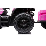 Tractor Eléctrico Infantil BLT-206 Rosa con Batería 24V, Motor de 2x200W y 3 Modos de Velocidad - imagen 7