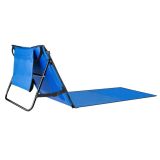 Colchoneta de playa plegable con respaldo ajustable y bolsillo