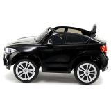 Coche Eléctrico Infantil BMW X6 Negro con Control Remoto y Asiento de Cuero - imagen 4