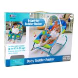 Hamaca Mecedora 2en1 para Bebés - Asiento, Sonidos y Vibraciones - Verde y Azul

