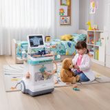 Estación Médica Infantil XXL con Carrito, ECG y 26 Accesorios – Set de Doctor con Luz y Sonido - imagen 4
