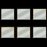 Espejo Cosmético LED Soulima 80x62 cm Estilo Hollywood con Luz Ajustable y Panel Táctil