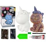 Kit Creativo DIY Unicornio con Diamantes y Cristales – Color Marrón - imagen 2