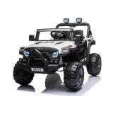 Coche Eléctrico Infantil BBH-016 Blanco con Control Remoto y Asiento de Ecocuero - imagen 4
