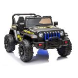 Jeep Eléctrico para Niños CH9956 Negro con 2 Motores, 12V y Control Remoto - imagen 2