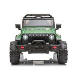 Jeep Eléctrico para Niños Wrangler Rubicon 4x4 Verde con 4 Motores, 12V y Control Remoto