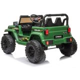 Jeep Eléctrico para Niños Wrangler Rubicon 4x4 Verde con 4 Motores, 12V y Control Remoto