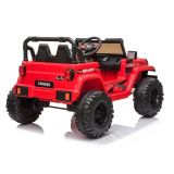 Jeep Eléctrico para Niños Wrangler Rubicon 4x4 Rojo con 4 Motores, 12V y Control Remoto