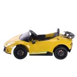 Coche Eléctrico Infantil Lamborghini Huracán Amarillo 12V con Mando a Distancia y Asiento de Piel

