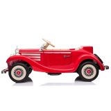 Coche Eléctrico Mercedes 540K Rojo para Niños 12V | Retro con Control Remoto de frente