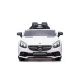 Coche Eléctrico Infantil Mercedes SLC 300 Blanco con Mando a Distancia y Asiento de Piel
