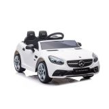 Coche Eléctrico Infantil Mercedes SLC 300 Blanco con Mando a Distancia y Asiento de Piel
