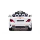 Coche Eléctrico Infantil Mercedes SLC 300 Blanco con Mando a Distancia y Asiento de Piel

