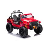 Coche Eléctrico Infantil XB-1118 Rojo 4x4 con Batería 12V, Asiento de Piel y Control Remoto
