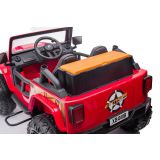 Coche Eléctrico Infantil XB-1118 Rojo 4x4 con Batería 12V, Asiento de Piel y Control Remoto
