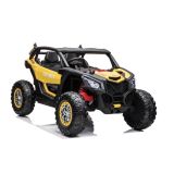Coche Eléctrico Infantil XB-2118 – 24V, 4 Motores y Control Remoto amarillo