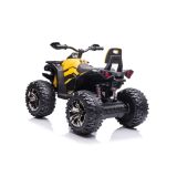 Quad Eléctrico Infantil QLS-3288 – 12V, 4 Motores y Luces LED amarillo