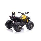 Quad Eléctrico Infantil QLS-3288 – 12V, 4 Motores y Luces LED amarillo