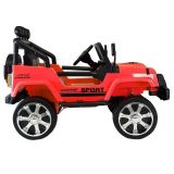 Coche Eléctrico Infantil Jeep S2388 4x45W Blanco con Mando a Distancia y Asiento de Piel
