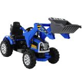 Tractor Excavadora Eléctrico Infantil Azul con Cubo Movible y Batería 12V - Velocidad hasta 6 km/h - imagen 2