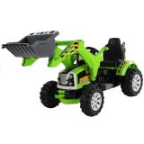 Tractor Excavadora Eléctrica Infantil Verde con Cubo Movible y Batería 12V - Velocidad hasta 6 km/h - imagen 3