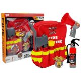 Set de Bombero Infantil con Mochila, Extintor, Linterna y Megáfono - imagen 2