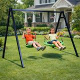 Columpio Infantil de Jardín 2 en 1 con Estructura – Nido de Cigüeña y Asiento