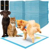 Este set incluye 100 empapadores desechables de 60x40cm y 30 bolsas para excrementos de perros. Perfecto para el adiestramiento de cachorros, cuidado de perros mayores o enfermos