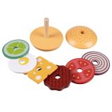 Hamburguesa de Madera , Juguete educativo y divertido para Niños - imagen 13