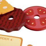 Hamburguesa de Madera , Juguete educativo y divertido para Niños - imagen 16