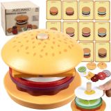 Hamburguesa de Madera , Juguete educativo y divertido para Niños